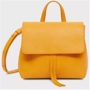 Mansur Gavriel Mini Soft Lady Bag NWT Leather Mango Yellow Orange